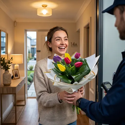 Ramo de 6 tulipanes con papel coreano 